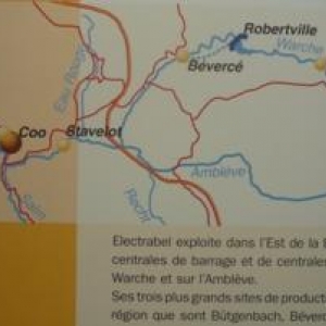 Le reseau regional des barrages gere par Electrabel