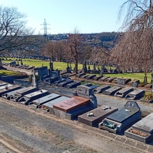 42) Le cimetière de Verviers   ( Photo F. Detry ) 