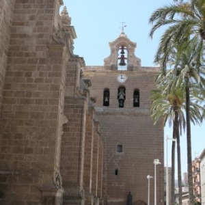 AW 020003 Almeria : la cathedrale - forteresse ( construction de 1550 a 1573 )