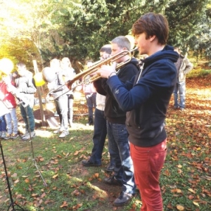 Intervention musicale par des eleves de l"Academie