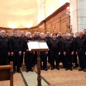 Prestation dans l'eglise de "Le Poizat" ( Photo de Ch. Marechal )