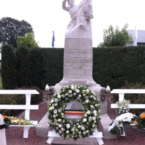 Le monument fleuri