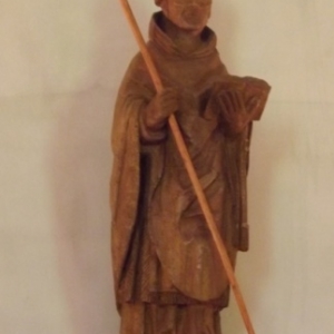 Copie de la statue de St Poppon ( 15eme s.)