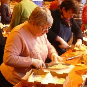 La confection des assiettes gourmandes