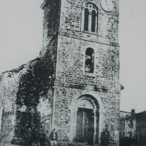 Eglise de Beaumont - en - Verdunois apres les combats