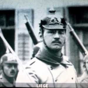 Les troupes allemandes entrent a Liege