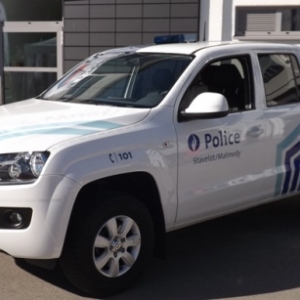 Les vehicules de la brigade locale