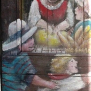 Portes peintes ( photo F. Detry )