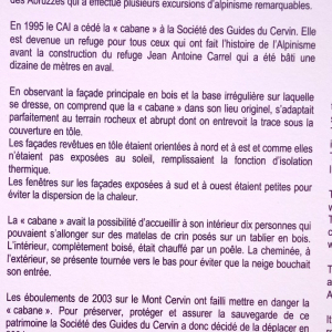 Historique de la cabane