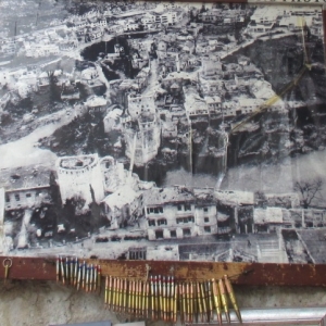 Mostar : photo du pont demoli