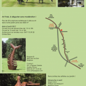 Plus de 50 sculptures en plein air à découvrir en région de Spa au mois d'août  