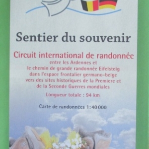 La carte du Sentier du souvenir