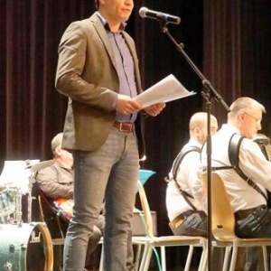 Allocution de M. Bronlet, Echevin des Aines ( Photo Denis DOSQUET )