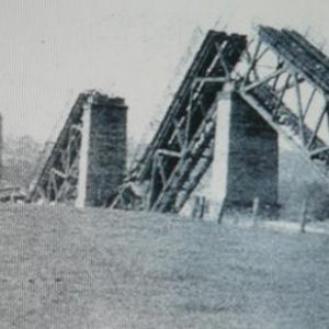 Le pont detruit durant la guerre