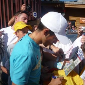 Alberto CONTADOR en seance de dedicace