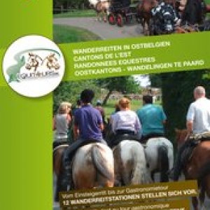 Le depliant  "Cantons de l'Est - Randonnees Equestres"