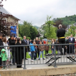 Allocution d 'Andre BLAISE, au rond-point Ubac ( Photo Iwan Stenhuse )