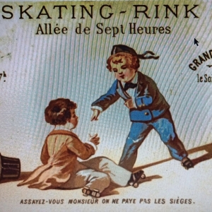 Carte publicitaire « Skating Rink »