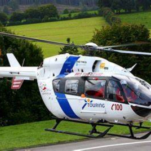 L'hélicoptère de Bra sur Lienne ( photo : RTBF )