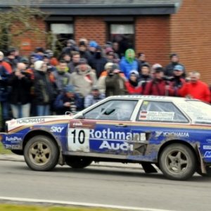 les Allemands Thomas-Gronenwald et leur spectaculaire audi quattro