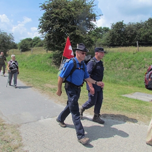 Arrivee des marcheurs