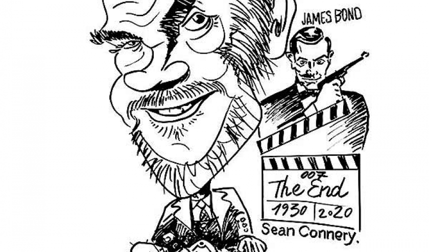 caricature_Sean Connery. James Bond.007