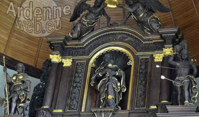 Statues de St-Roch et de St-Sébastien, église décanale Ste-Catherine de Houffalize.