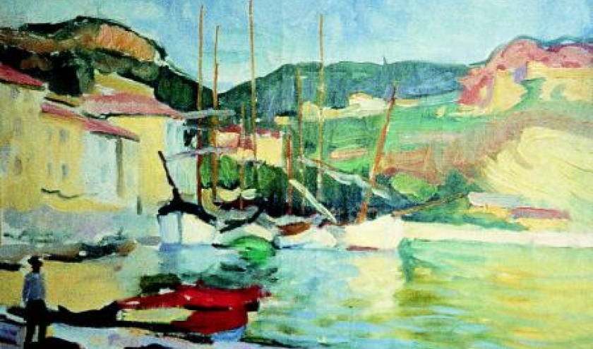 Charles Camoin, Quatre bateaux dans le port de Cassis, 1904-1905, Fondation Bemberg, Toulouse, Adagp, Paris 2012