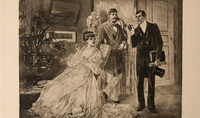 "La Saisie" (Félicien Rops/1877) © "Arwas Archives", en dépôt au "Musée F. Rops"