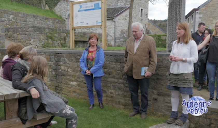 Inauguration de la Route des Sculptures a Comblain-au-Pont