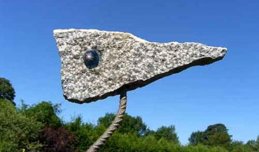 Heron est une sculpture de Brigitte Danse 