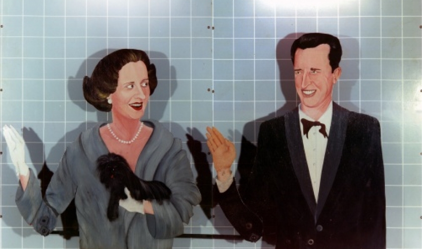 Drinkend Hert bij Avondscherming - Le chevreuil buvant au crepuscule, Le couple royal, 1977-78. Drinkend Hert bij Avondscherming - Le chevreuil buvant au crepuscule, Le couple royal, 1977-78.