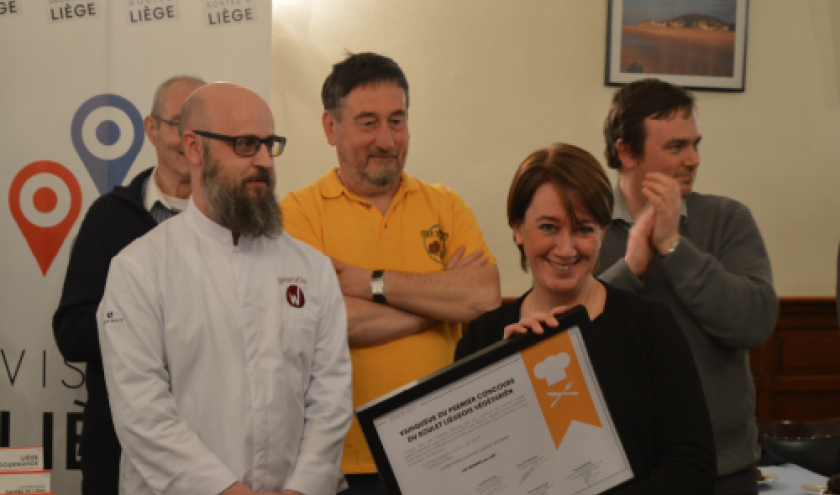 Le Bruit qui Court grand vainqueur du concours du meilleur boulet liegeois vegetarien