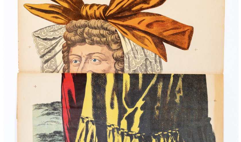 Imagerie de Wissembourg (détail plie), lithographie, début 20e sciècle, 81 x 68cm © Photo : Thomas Paquay