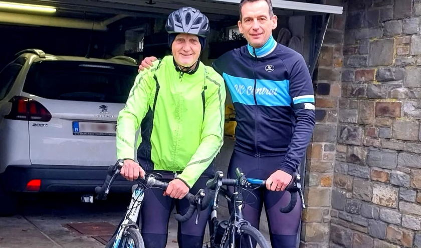 André Fabry et son fils Michel ce 5 mars 2024. ©DR André Fabry et son fils Michel ce 5 mars 2024. ©DR