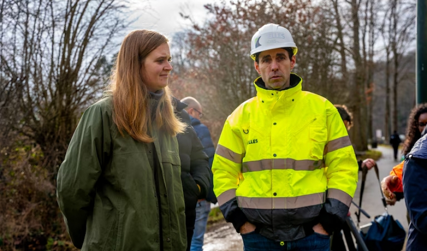 Avant d'aller à Limbourg, visite au lac de Warfaaz ( photo EDA )