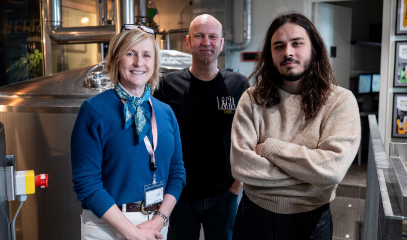 Martine Meurens, une entrepreneuse aubeloise, et son fils, Tom Rodrigues, chimiste, reprennent les rênes de la Brasserie de Liège à La Grand Poste. ©Brass