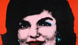 Red Jackie, 1964, Acryl en zeefdruk op textiel, Collection of The Andy Warhol Museum, Pittsburgh, © The Andy Warhol Foundation for the Visual Arts, Inc. / SABAM Belgium 2013