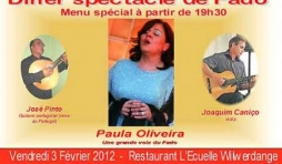 Concert de Fado avec Paula Oliveira au restaurant de Wilwerdange