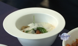 Raphael Francois : Riz Aquarello a l'encre de seiche, jus amer, emulsion de parmesan, chipiron & tomates sechees