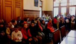Les participants au projet sont recus a l'hotel de ville