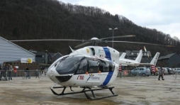 L'helicoptere du Centre de secours de Bra
