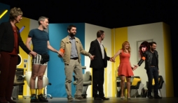 les acteurs en fin de spectacle