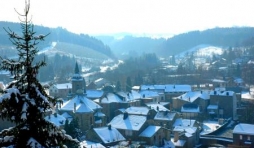 Salmchateau sous la neige